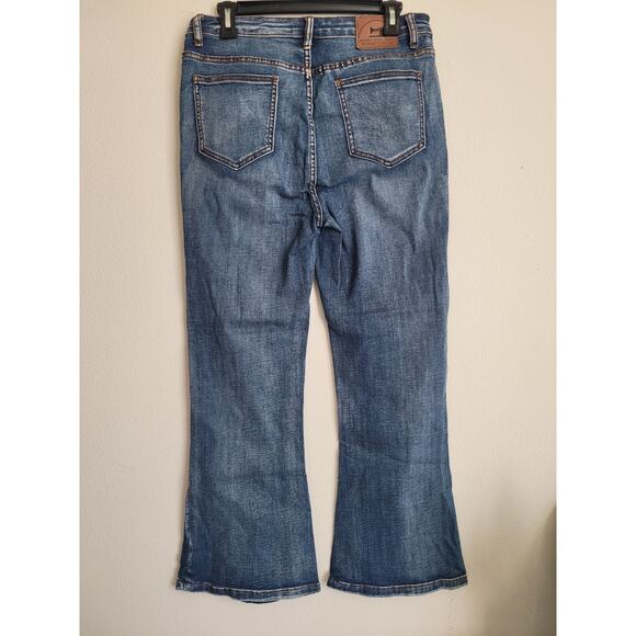 Monkey Ride Jeans Vintage Wide Bottom Women's Size 13/31 Blue Button-Fly - Picture 3 of 6